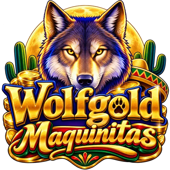 Logotipo oficial de Wolfgold Maquinitas